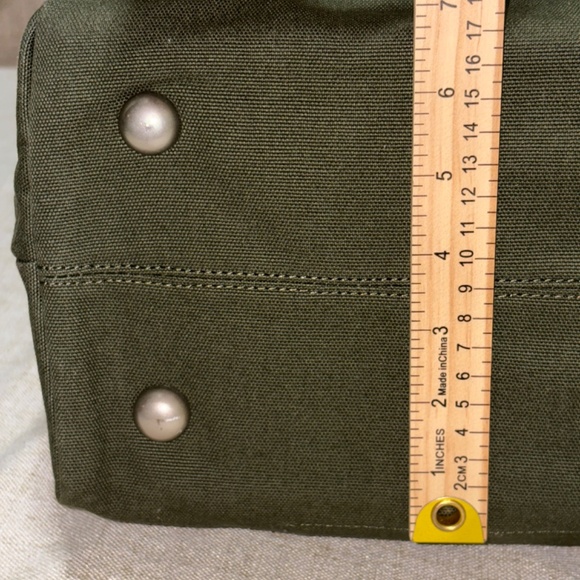 Line of Trade | Canvas Weekender Bag Olive | No. 0312 - Picture 8 of 10